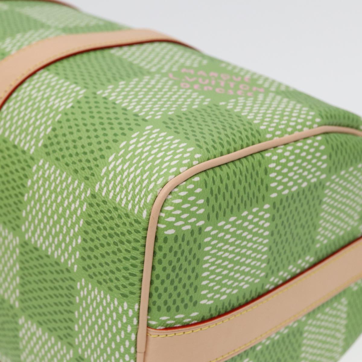 Speedy 25 Lime Green Damier Azur
