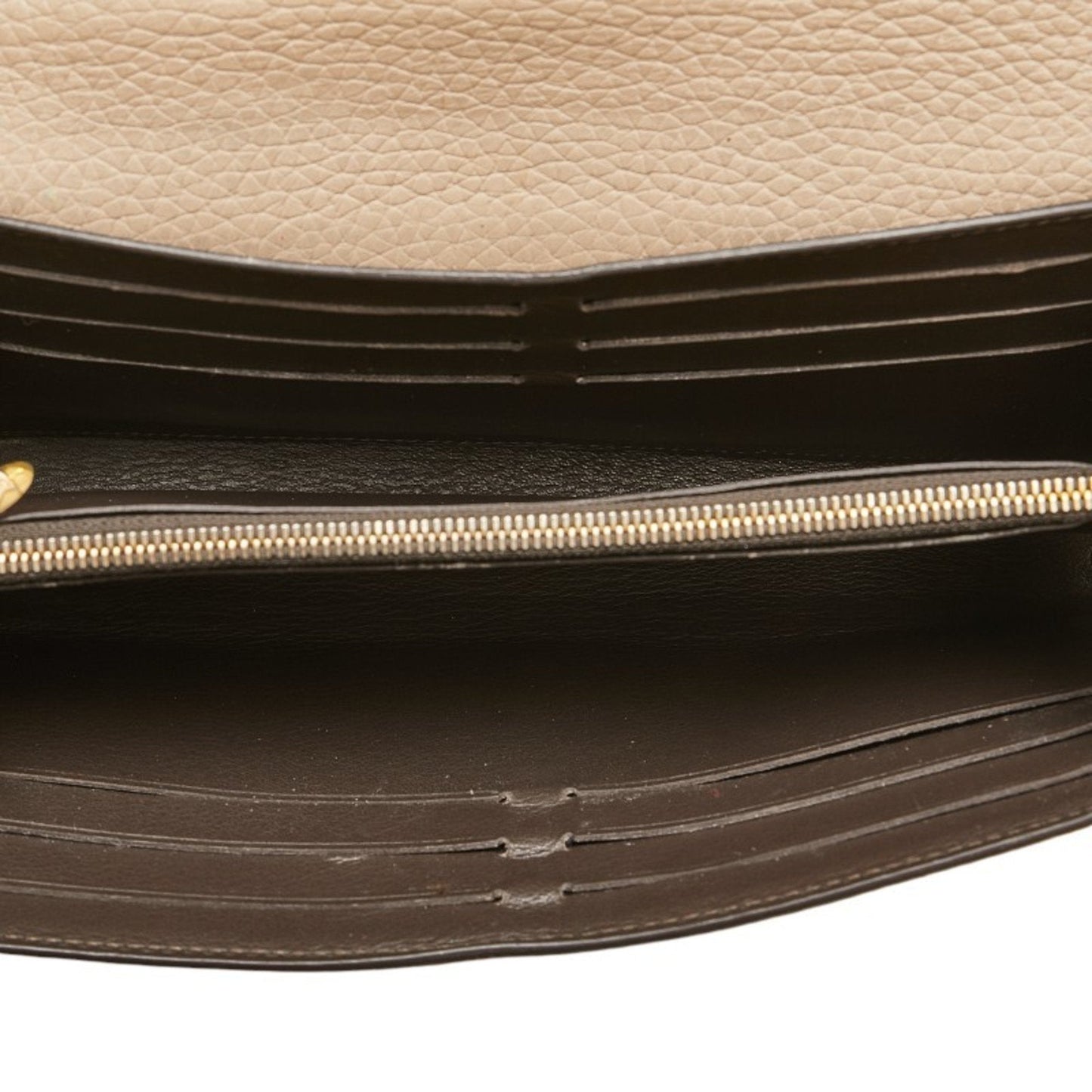 Zippy Wallet Empreinte Leather Beige