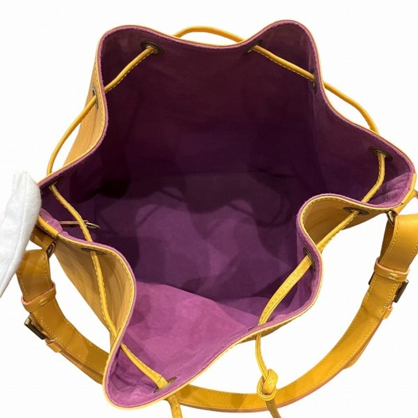 Willow Bucket Bag Yellow Epi Leather