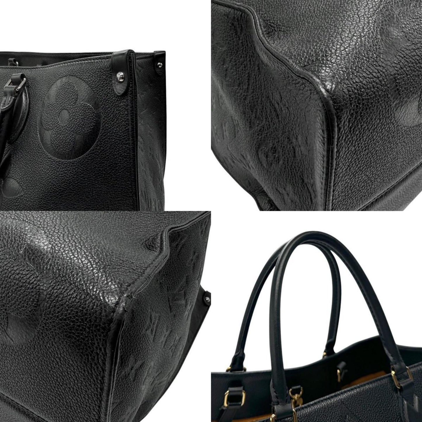 OnTheGo Tote PM Black Leather