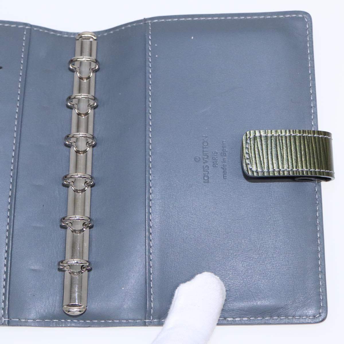 Agenda PM Olive Epi Leather Organizer