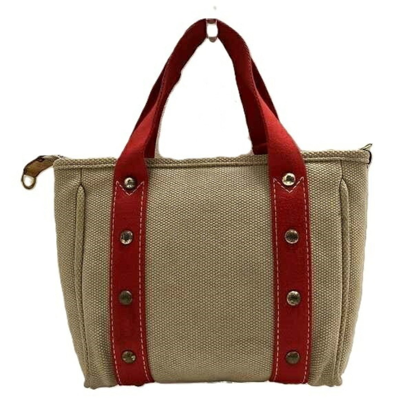 Mini Lin handbag Red and Beige tote