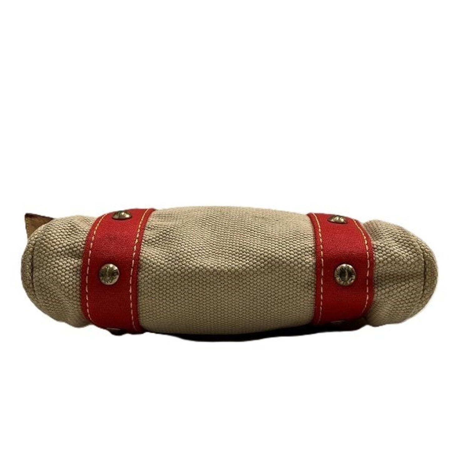 Mini Lin handbag Red and Beige tote