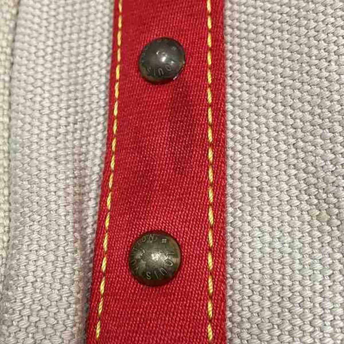 Mini Lin handbag Red and Beige tote