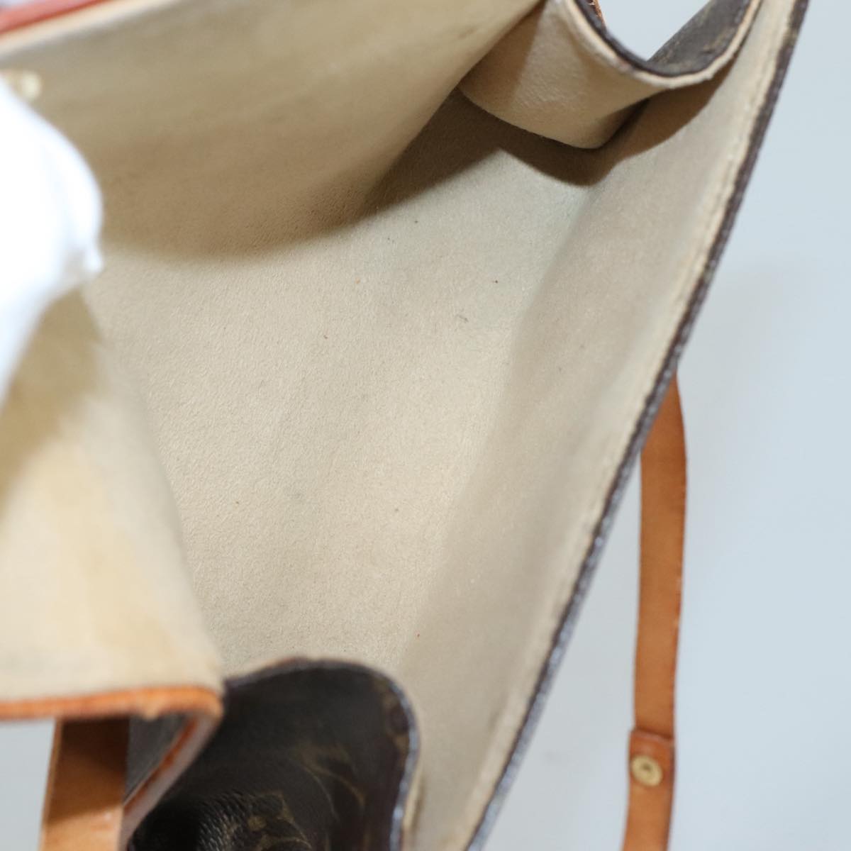 Vintage Canvas Shoulder Bag with Strap and Storage