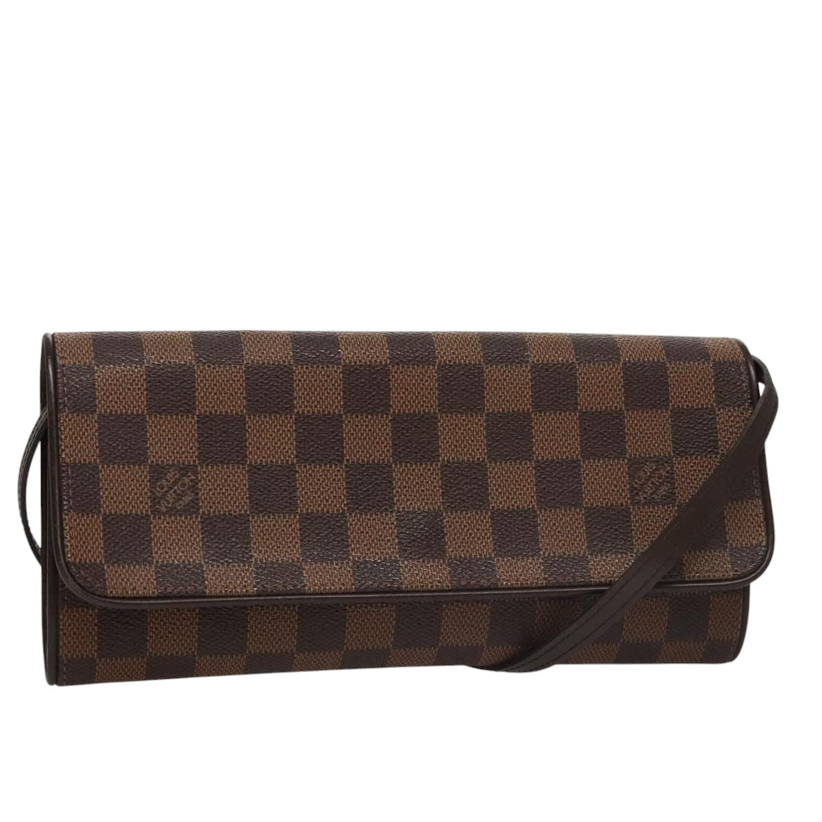 Louis Vuitton Twin Canvas Shoulder Bag with Good Condition and Slightly Rubbed Corners