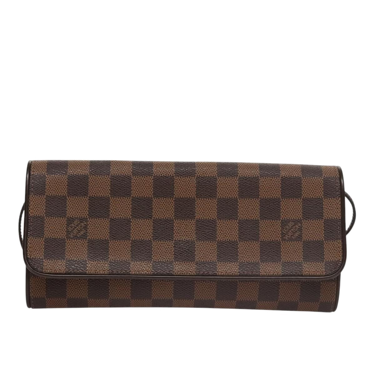 Louis Vuitton Twin Canvas Shoulder Bag with Good Condition and Slightly Rubbed Corners