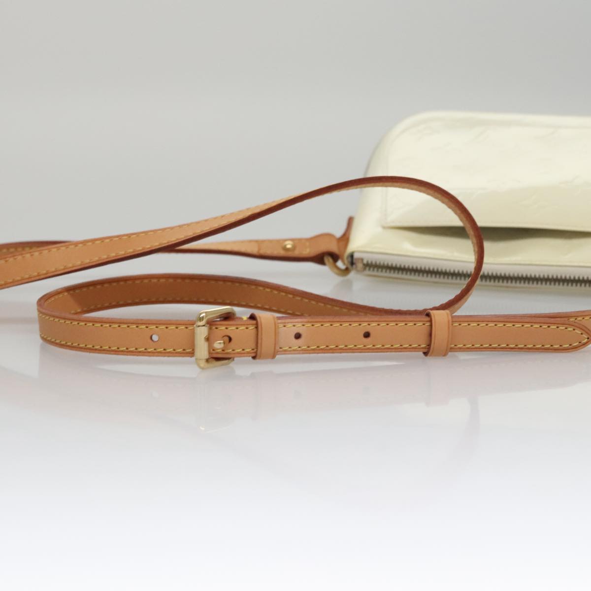 Patent Leather Shoulder Bag with Dust Bag