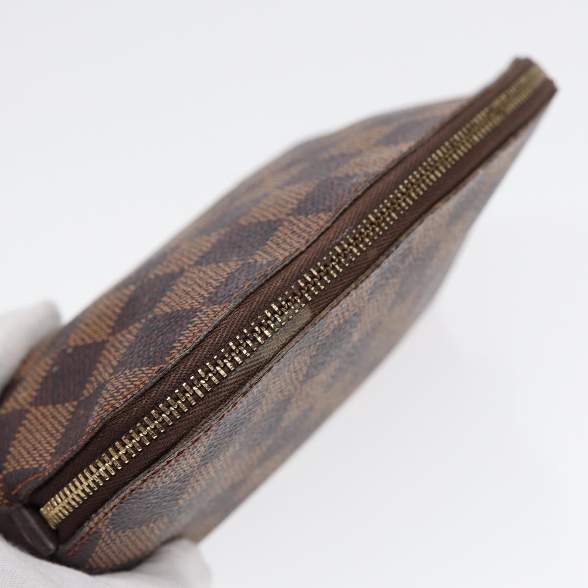 Cosmetic Pouch Damier Ebene Canvas