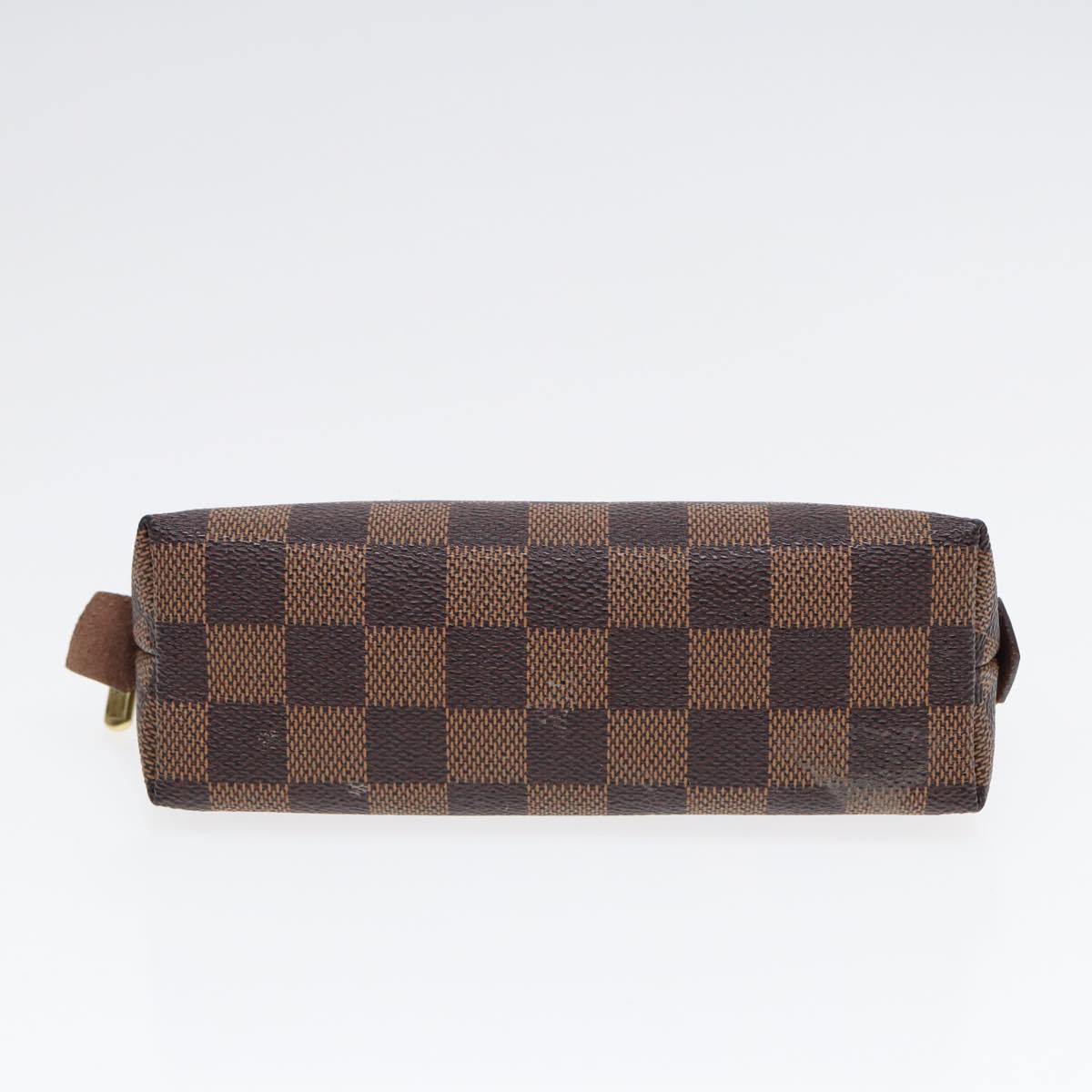 Cosmetic Pouch Damier Ebene Canvas