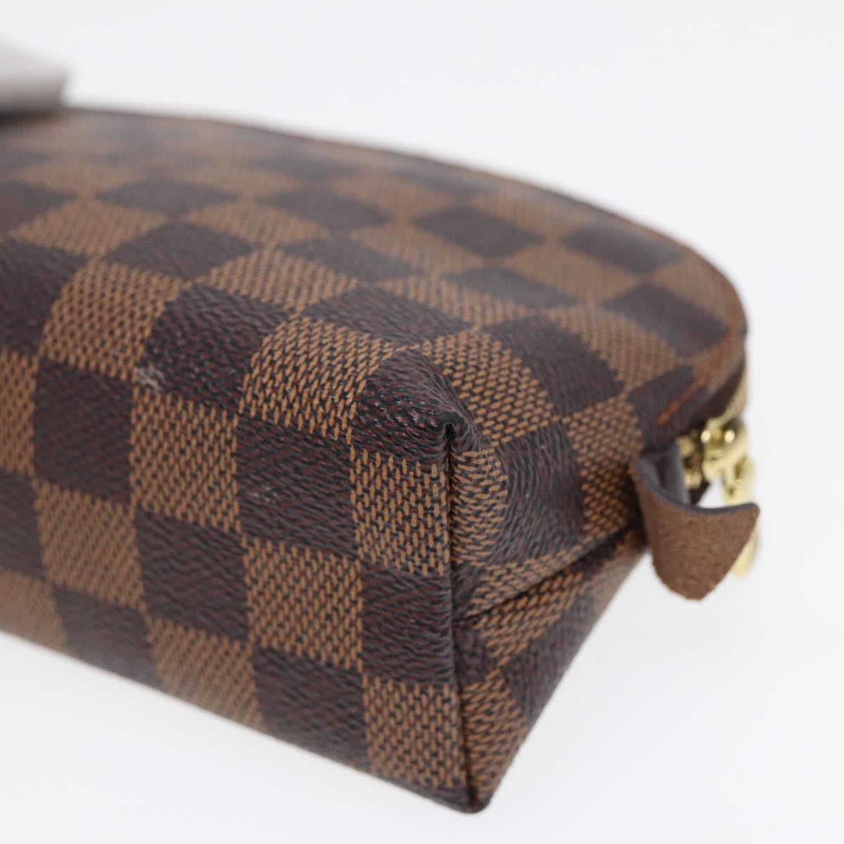 Cosmetic Pouch Damier Ebene Canvas