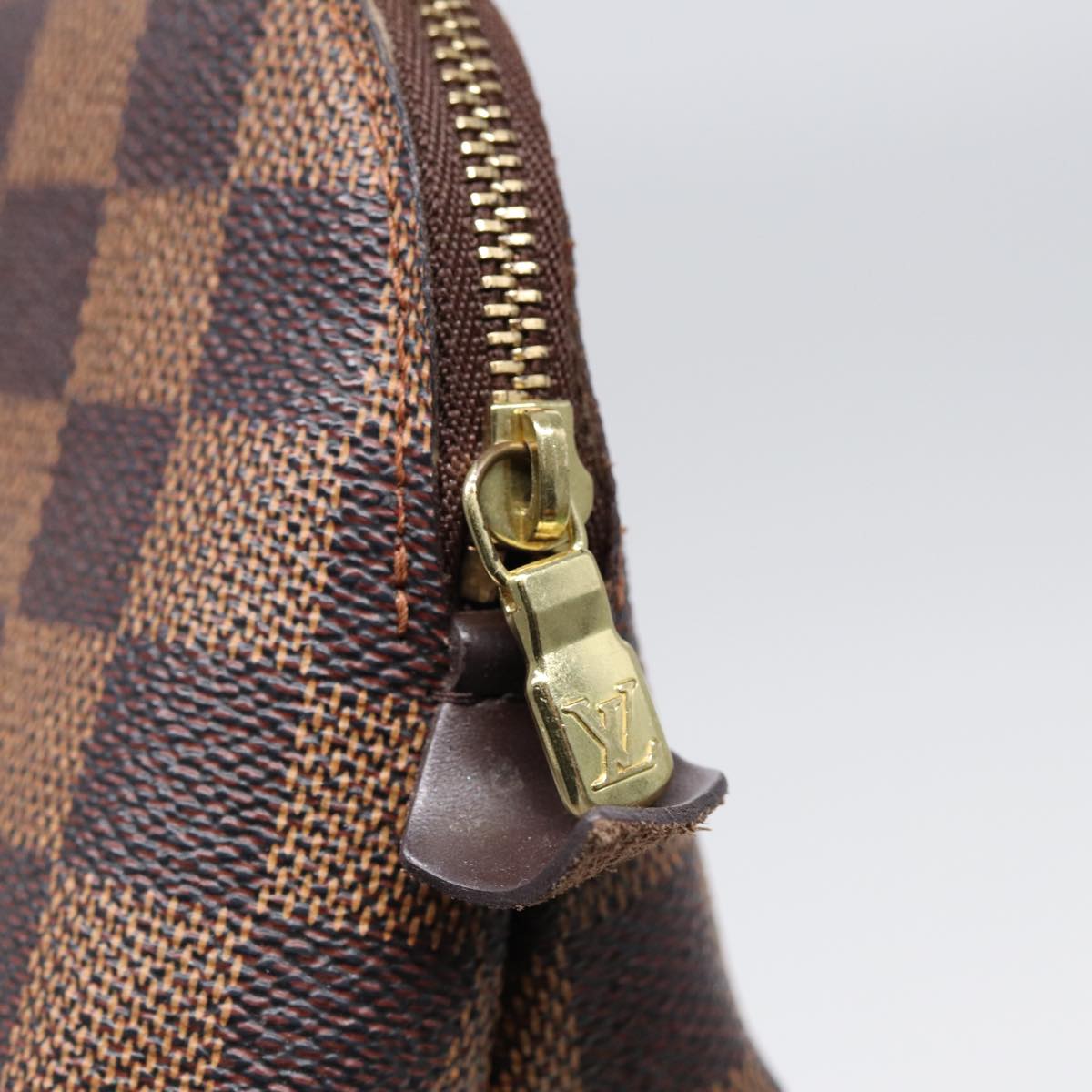 Cosmetic Pouch Damier Ebene Canvas