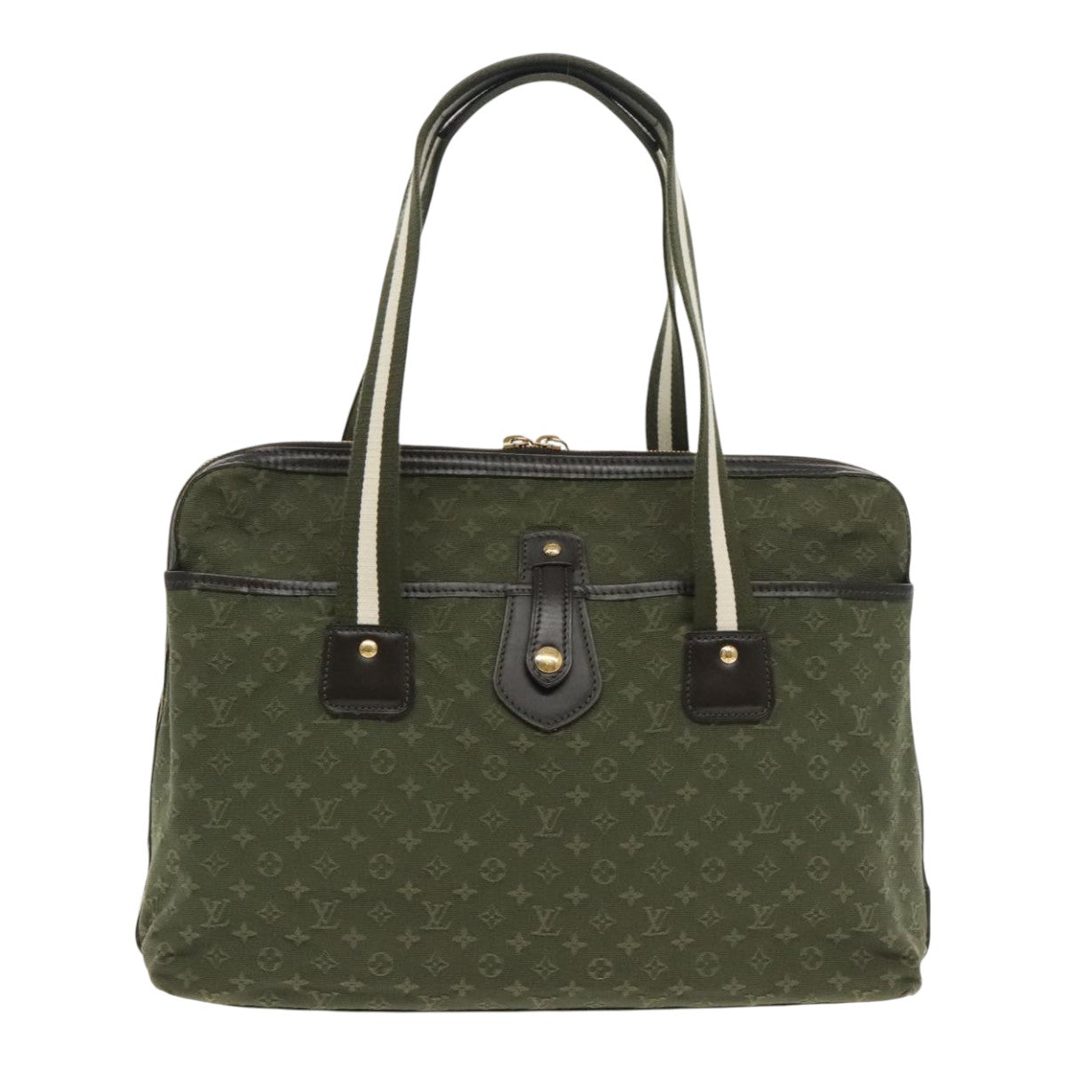 Monogram Canvas Pochette Olive Green