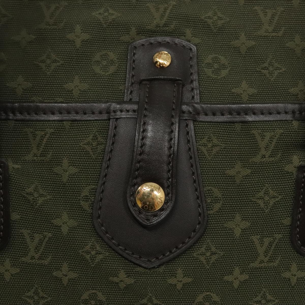 Monogram Canvas Pochette Olive Green