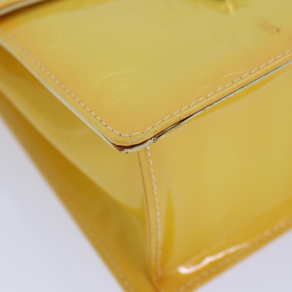 Lockit Patent Leather Handbag Yellow