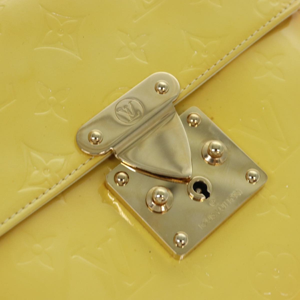 Lockit Patent Leather Handbag Yellow