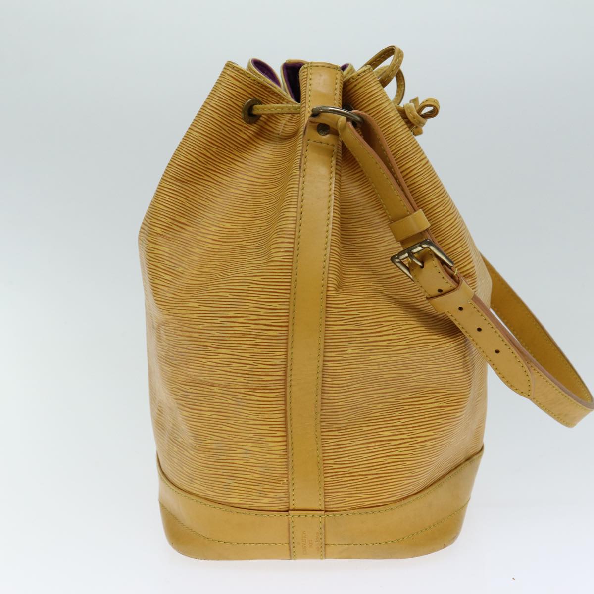Noe Bucket Bag Yellow Leather
