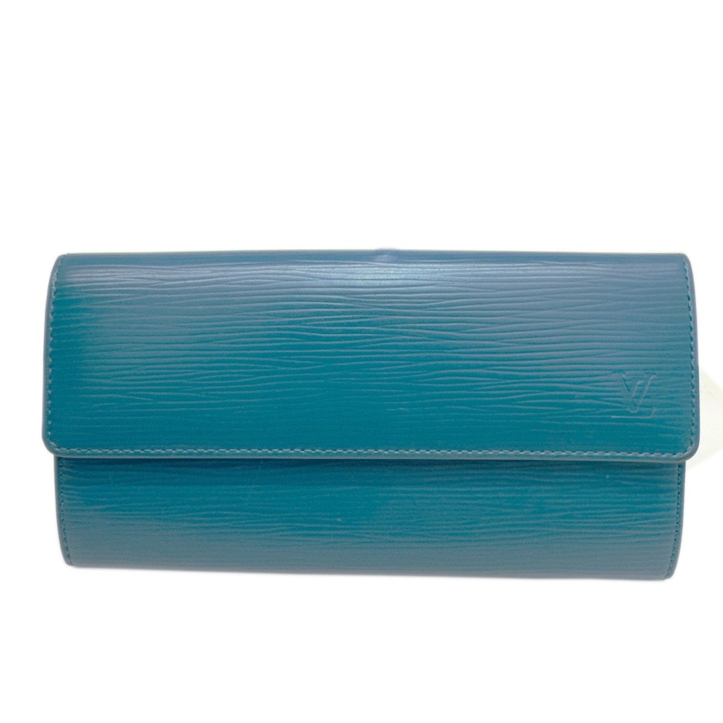 Luxury Leather Wallet with Slightly Rubbed Finish