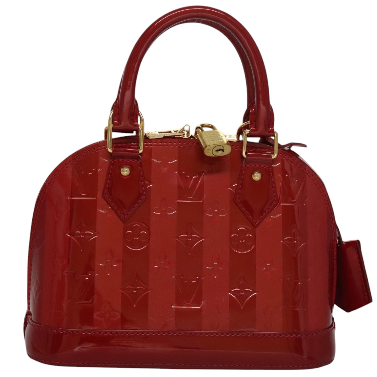 Patent Leather Alma Bag with Dust Bag Padlock Keys Clochette Shoulder Strap