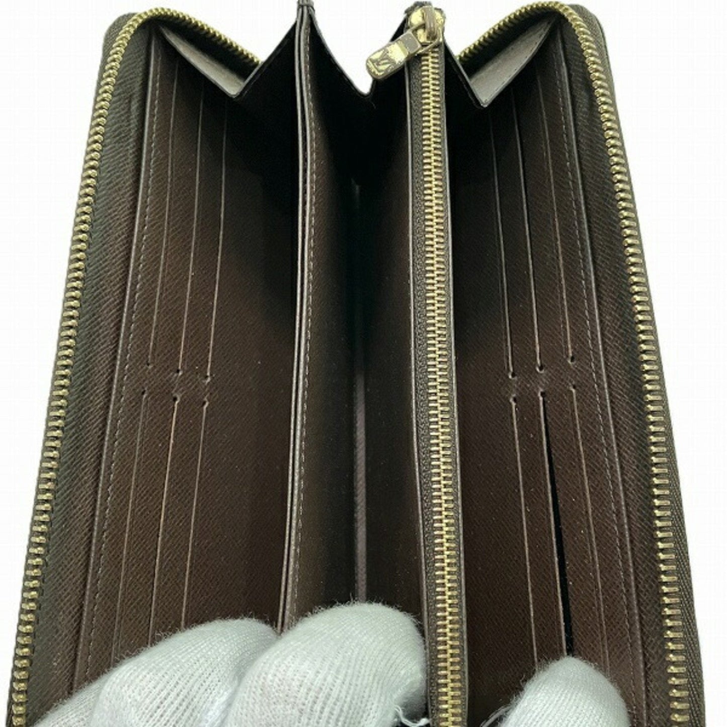 Zippy Wallet Damier Ebene Canvas