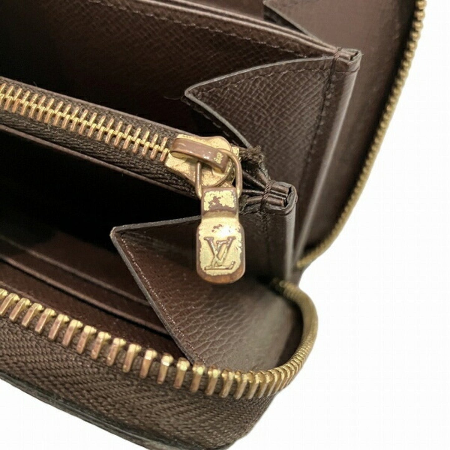 Zippy Wallet Damier Ebene Canvas