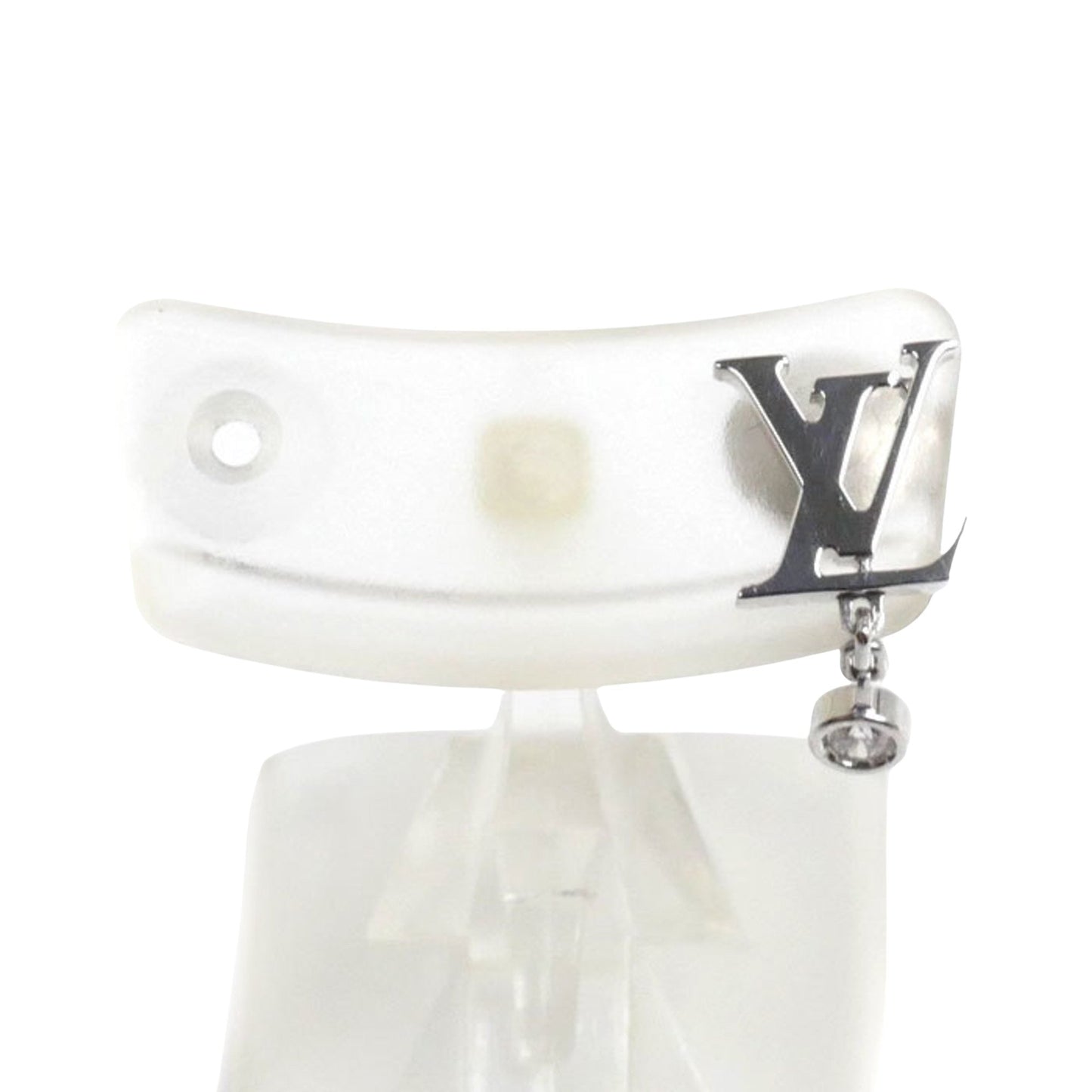 LV Initials Silver Earrings