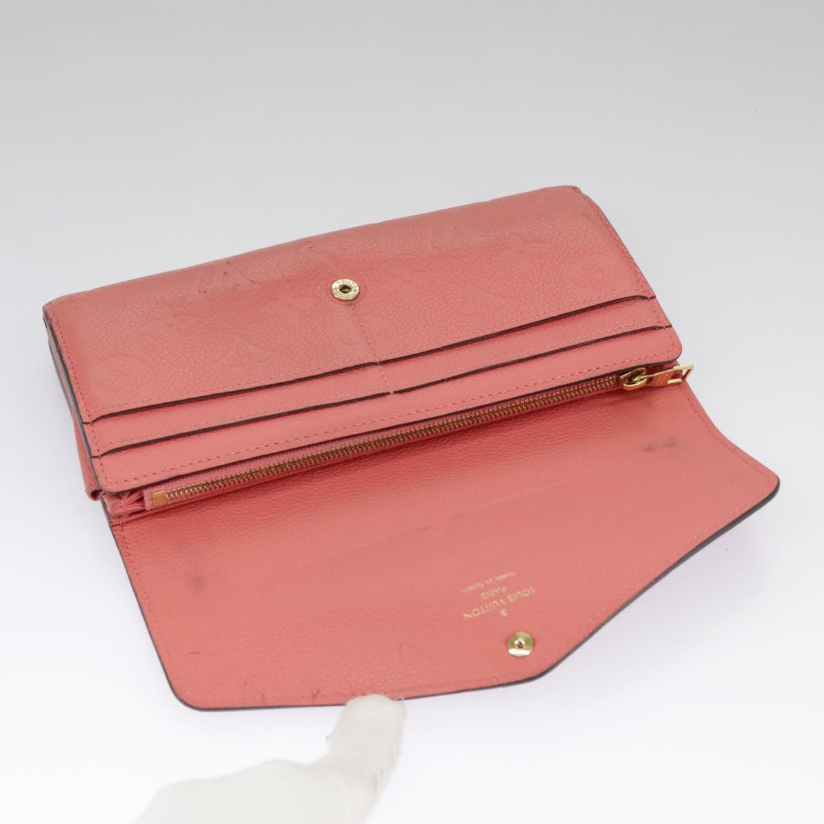 Zippy Wallet Monogram Empreinte Rose Ballerine
