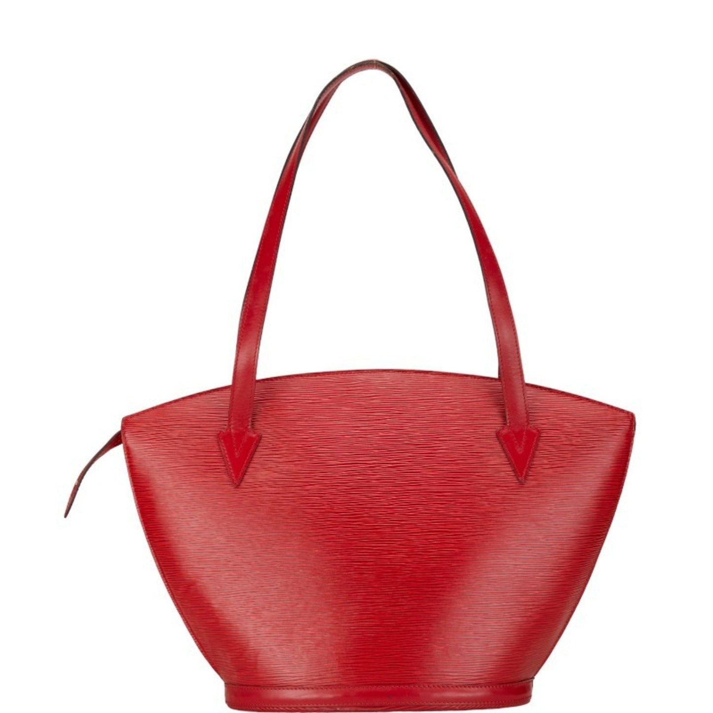 Alma Bucket Bag Monogram Vernis Red Leather