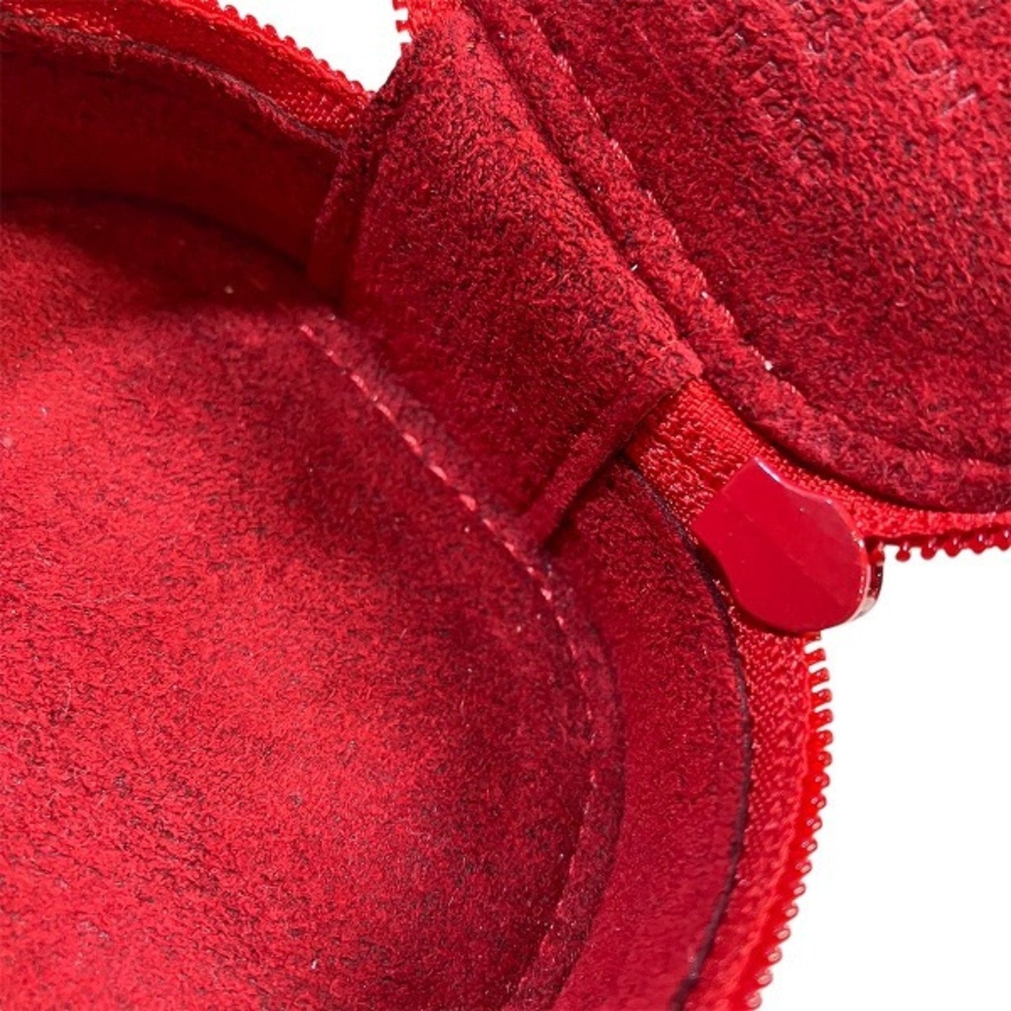 LV Pochette Accessoires Red Epi Leather Clutch