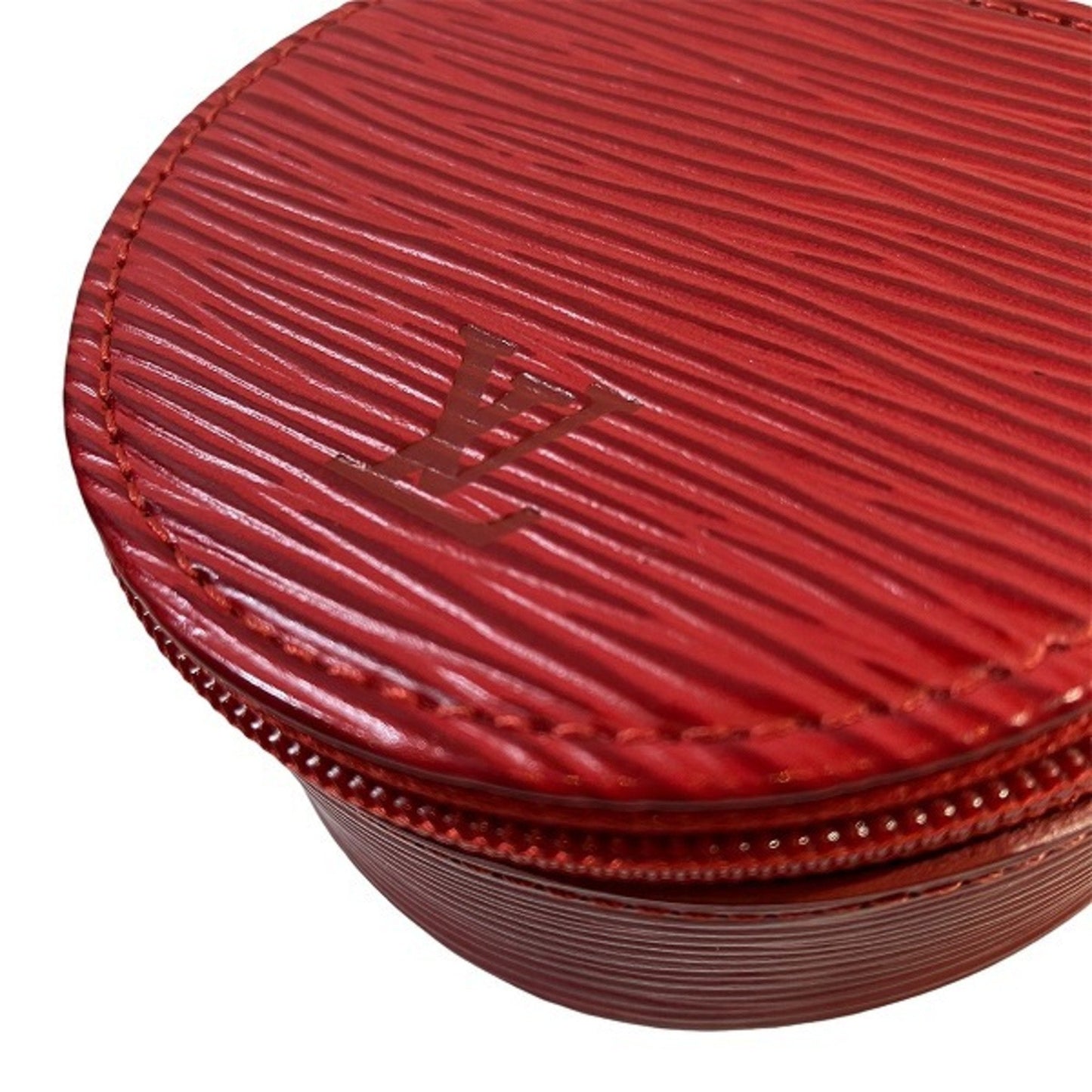 LV Pochette Accessoires Red Epi Leather Clutch