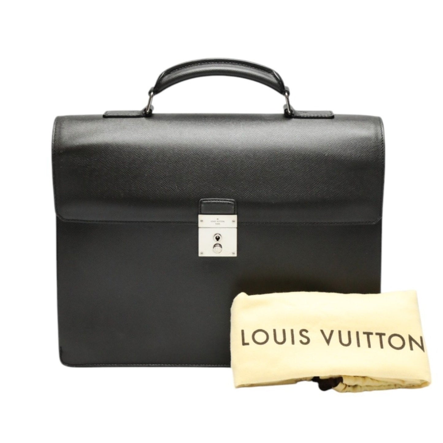 Executive Briefcase Taiga Leather