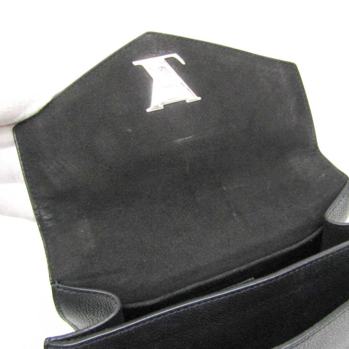 Leather Mylockme Bag with Scratches and Scuffs