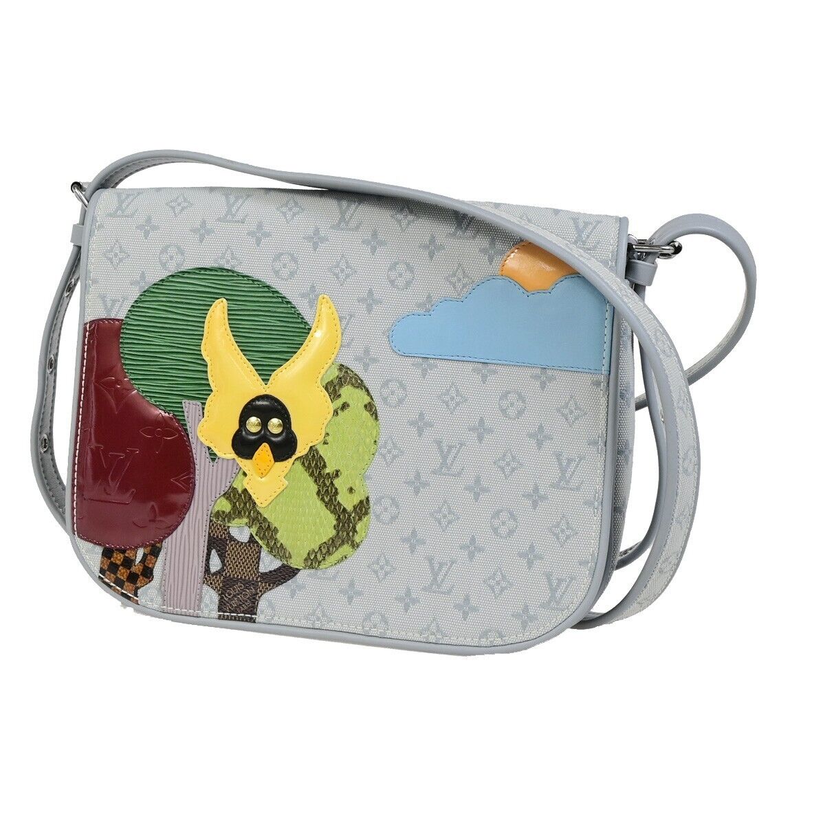 New Wave Chain Bag MM Monogram Coated Canvas