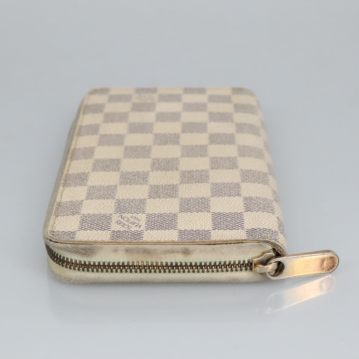 Zip Around Wallet Damier Azur Canvas