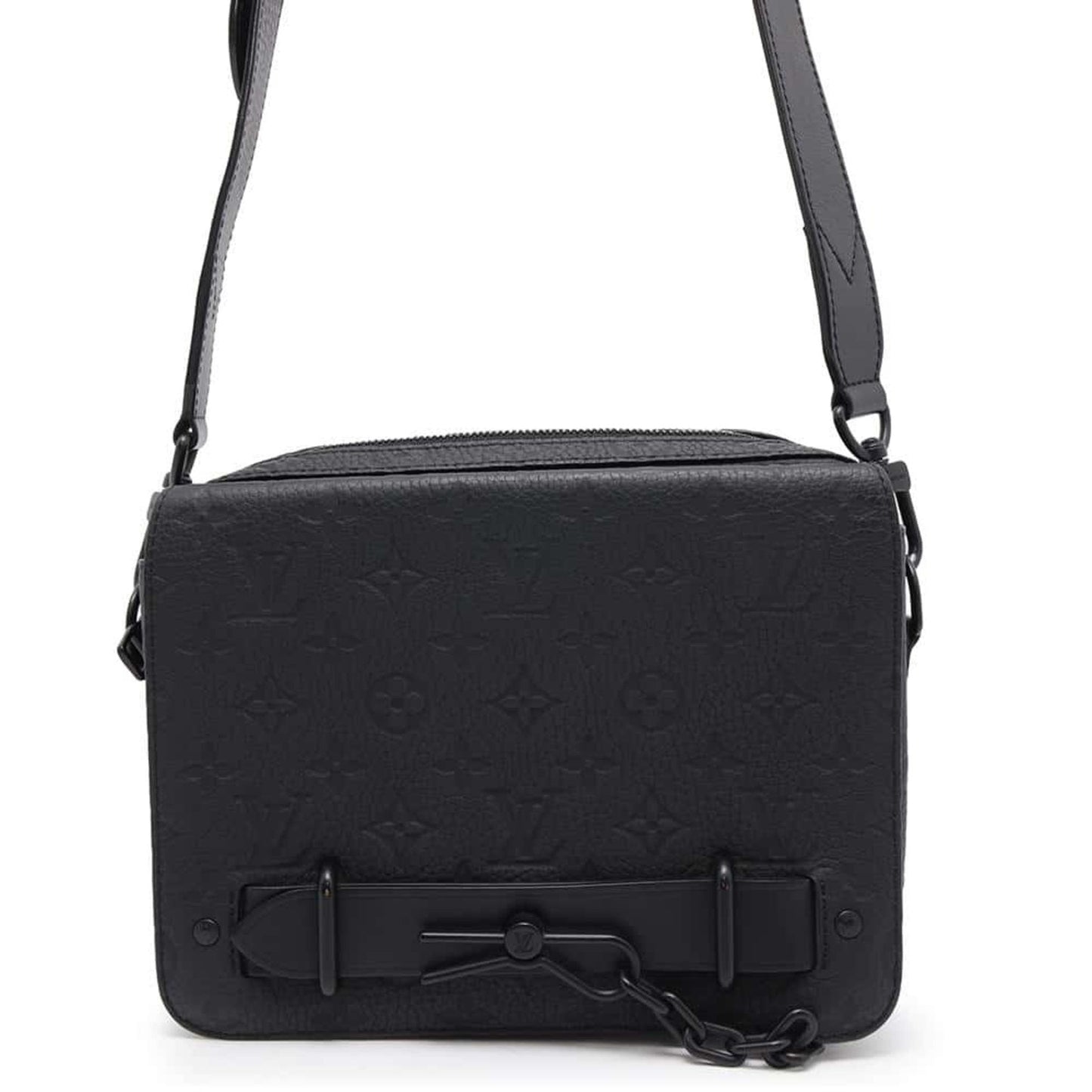 Leather Steamer Bag with Shoulder Strap