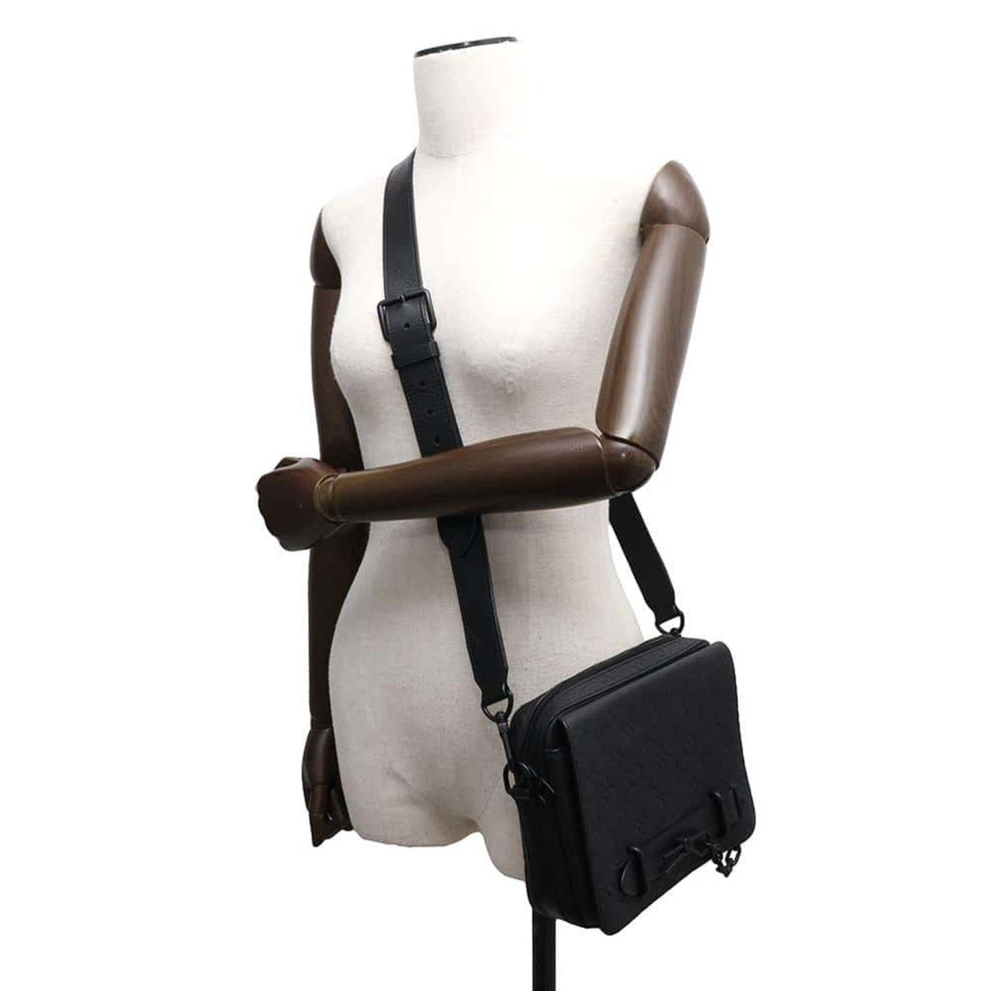 Leather Steamer Bag with Shoulder Strap