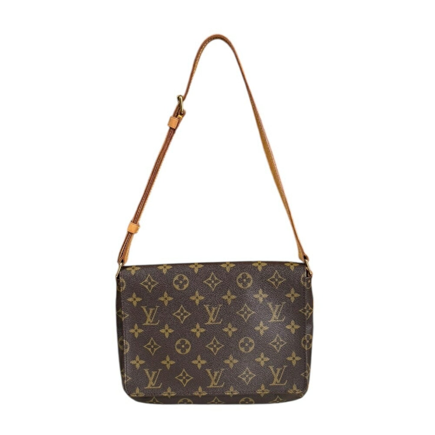 Canvas Musette Tango Shoulder Bag with Adjustable Strap