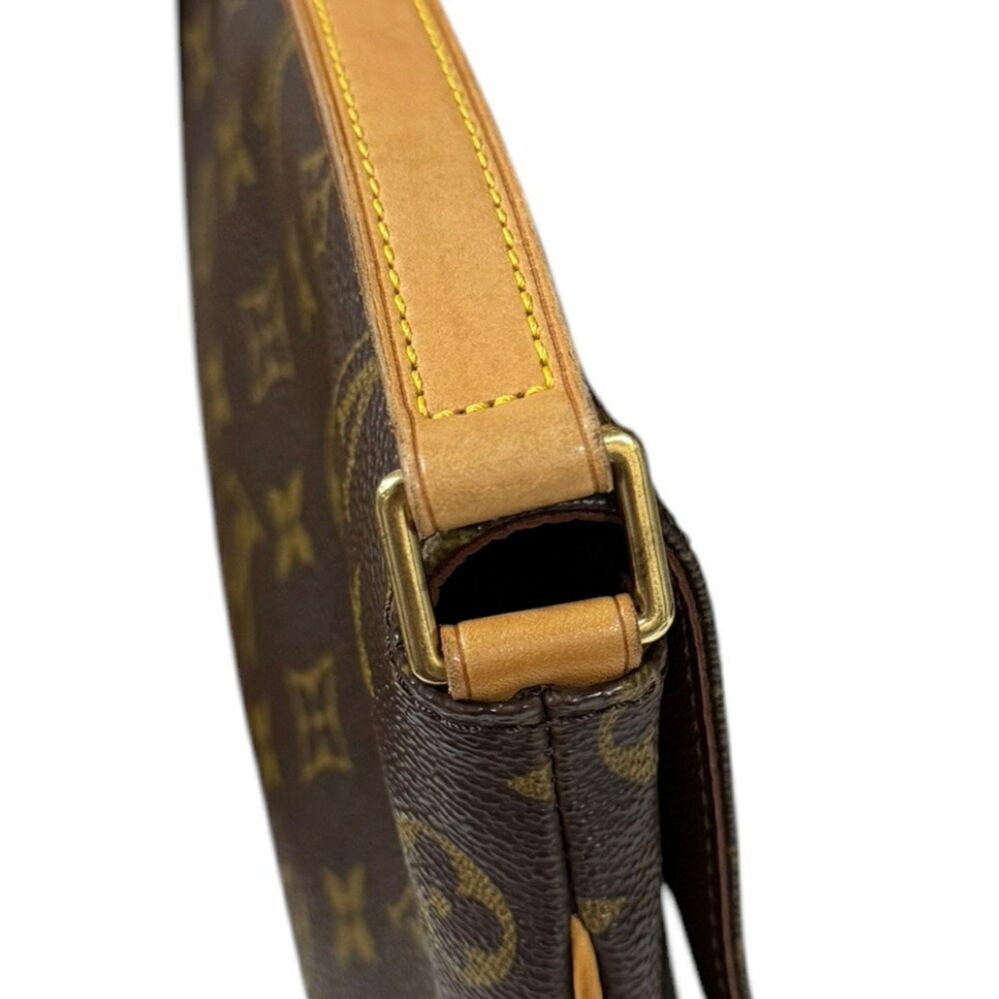 Canvas Musette Tango Shoulder Bag with Adjustable Strap