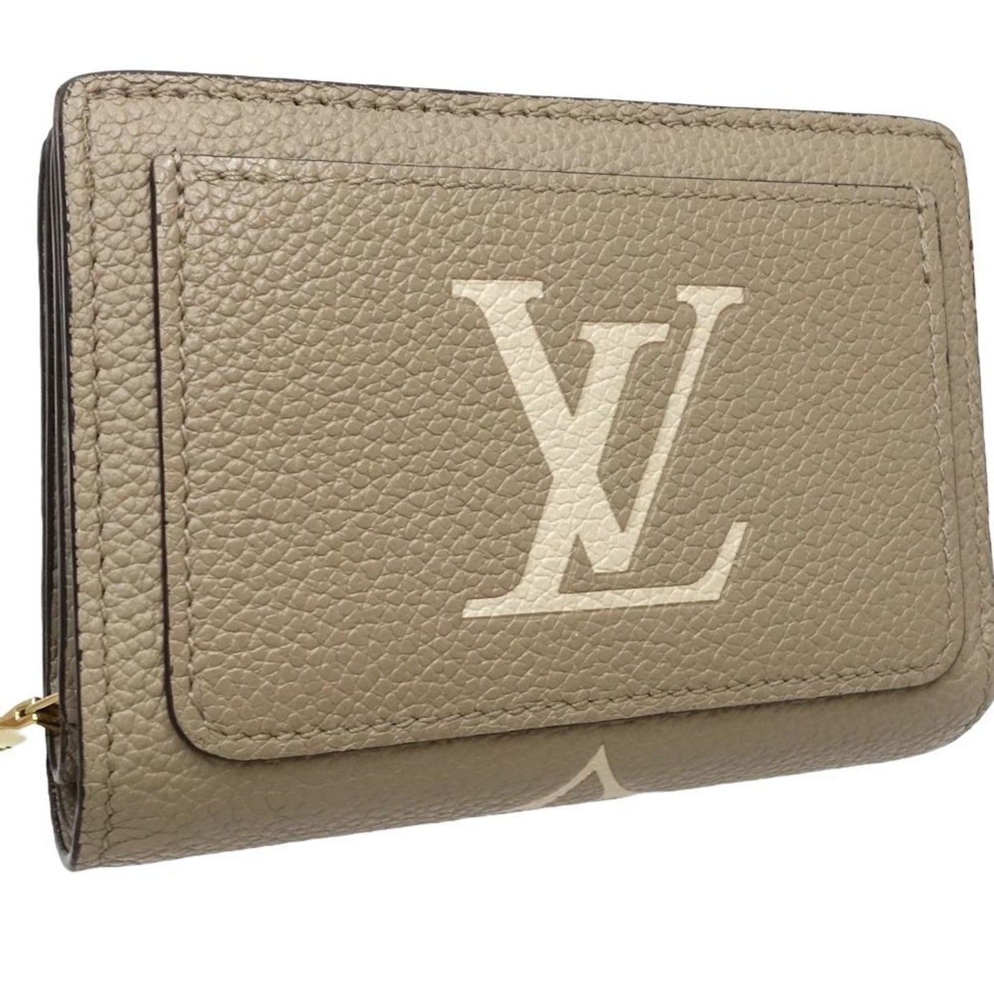 LV Pochette Compact Wallet Beige