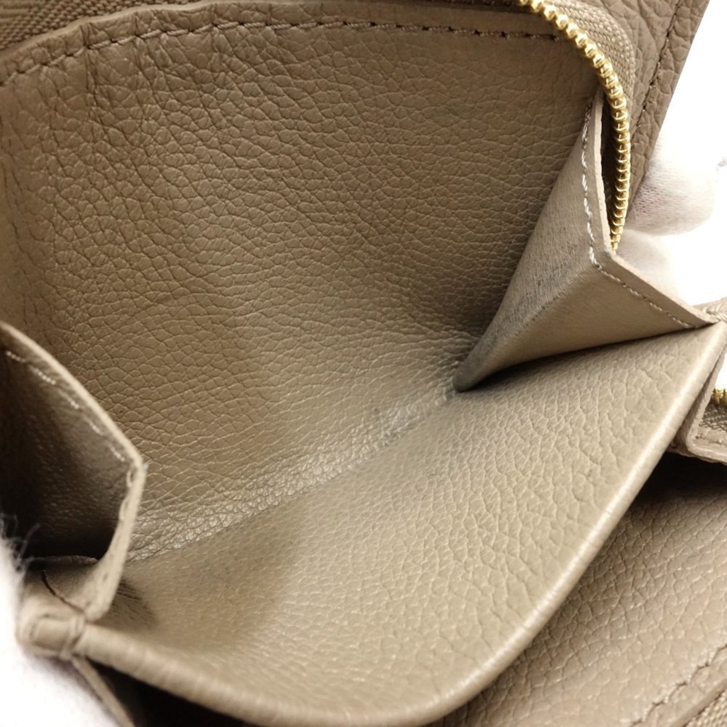 LV Pochette Compact Wallet Beige