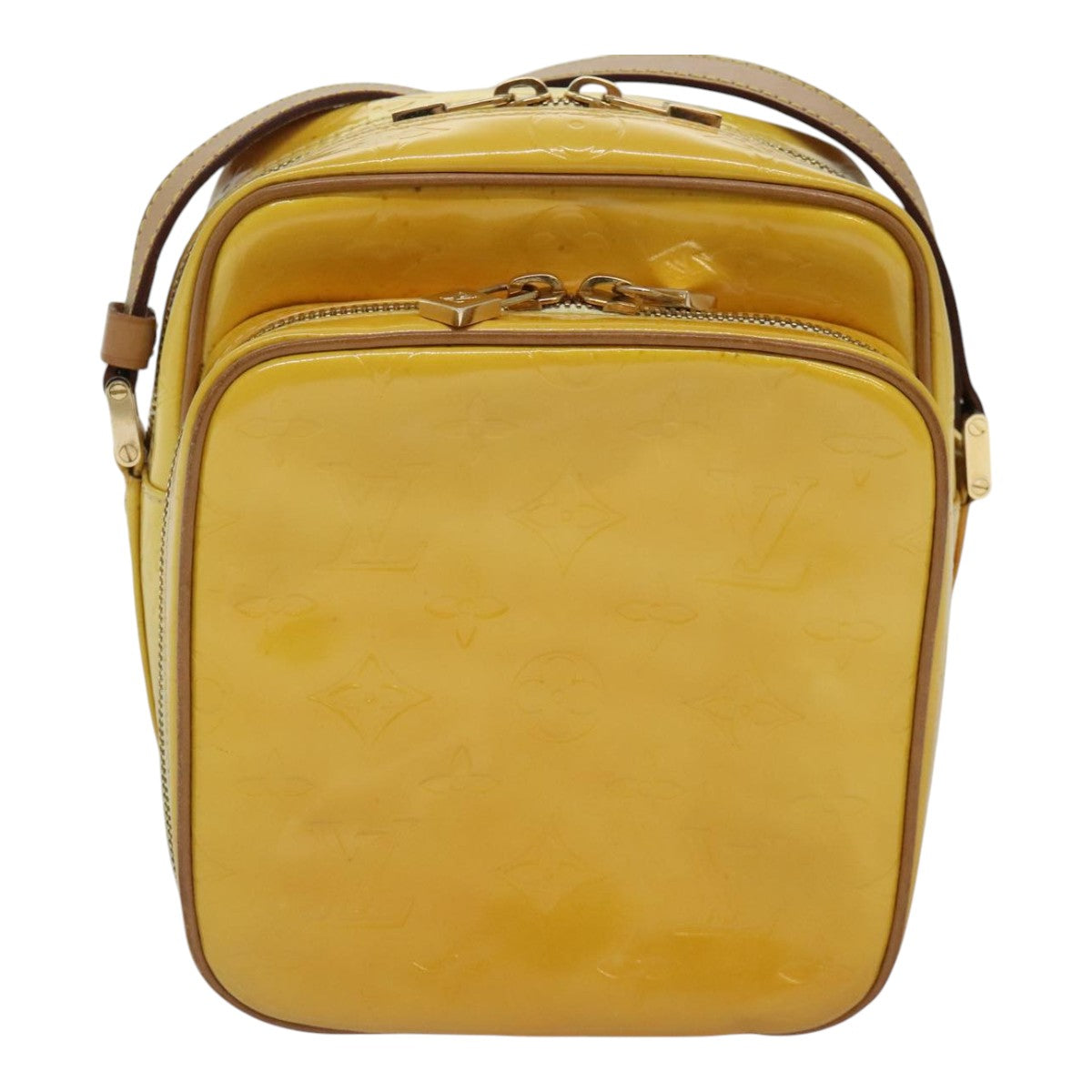 Pochette Accessoires Crossbody Patent Yellow