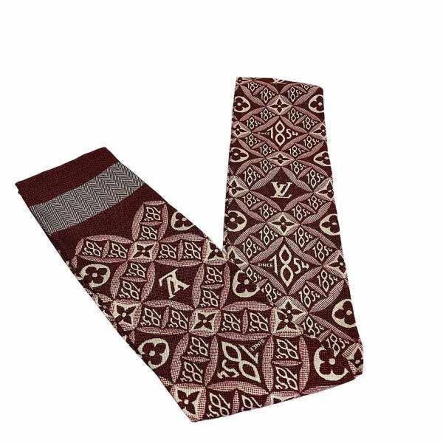 Jacquard Knit Scarf  1854 Style