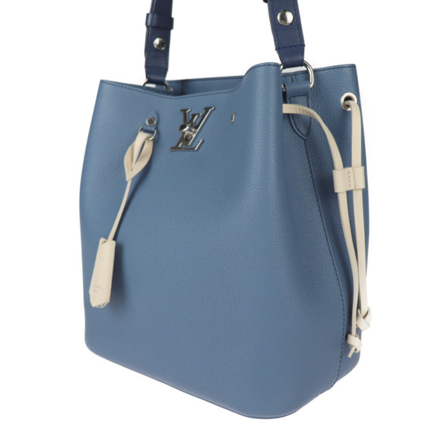 Lockme Leather Bucket Bag with Box and Dust Bag