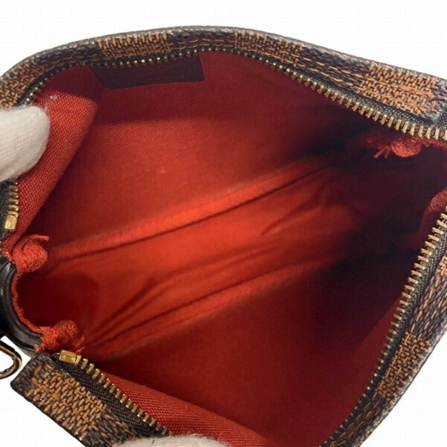 Pochette Damier Ebene Canvas Shoulder Bag
