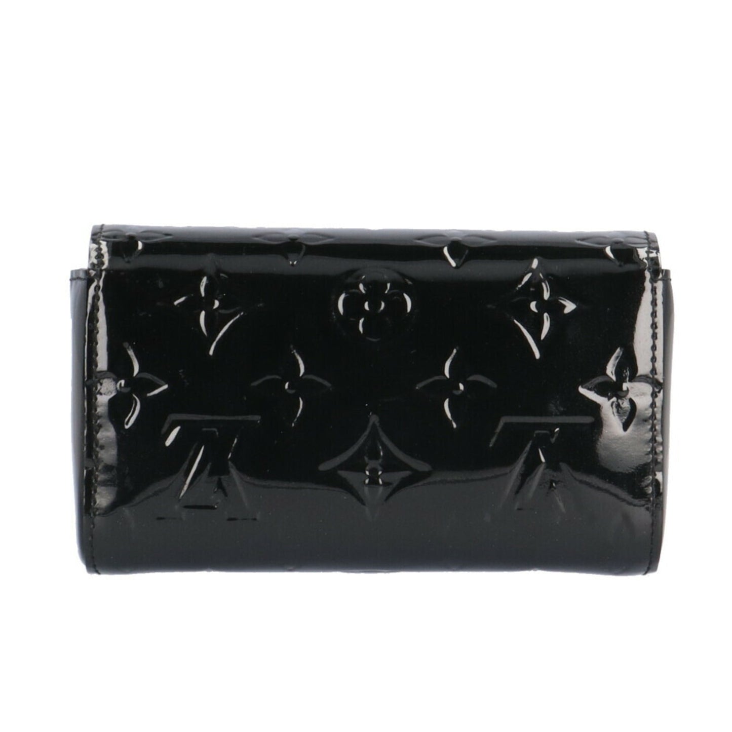 Patent Leather Handbag with Metal Fittings and Good Condition