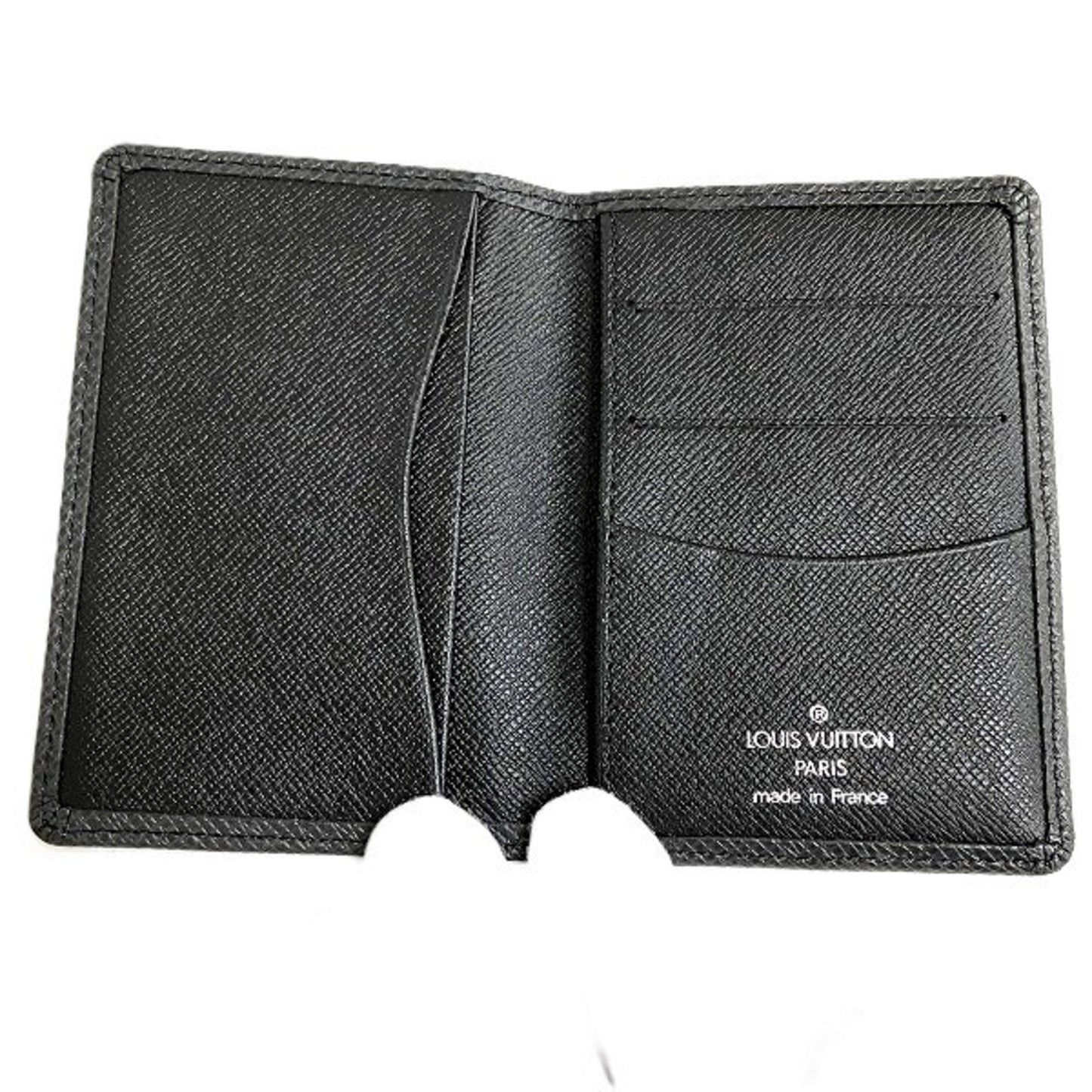 Pochette Multiple Wallet Black Leather Card Holder