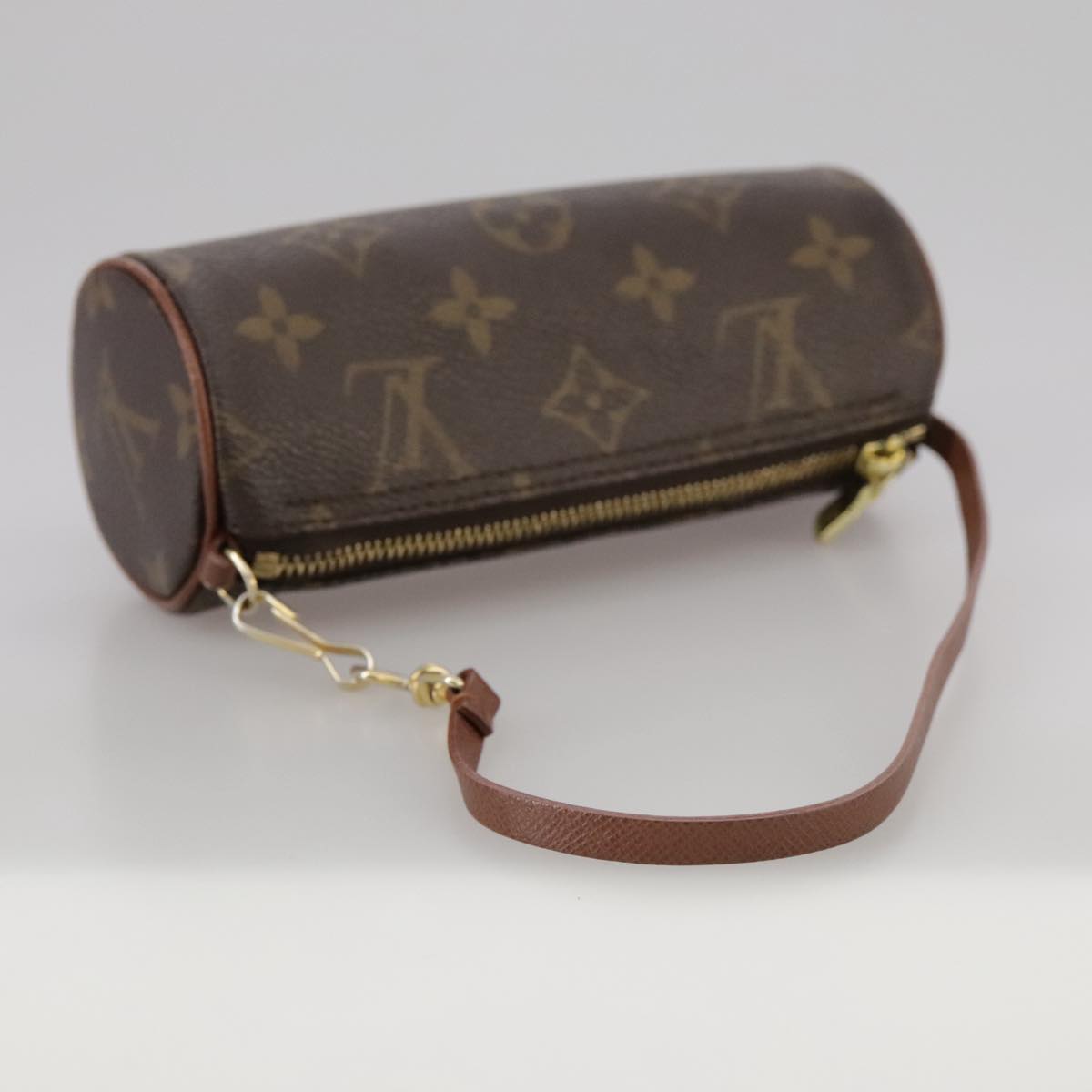Mini Baby Papillon Canvas Handbag with Good Condition and Storage Smell