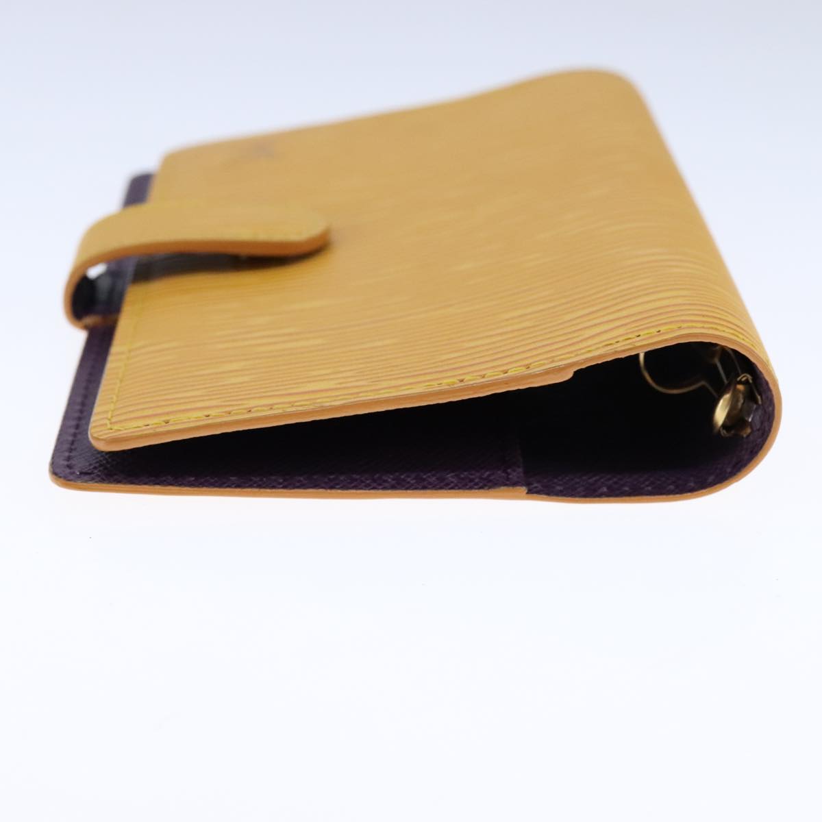 Leather Agenda with Storage Pocket and Metal Fittings