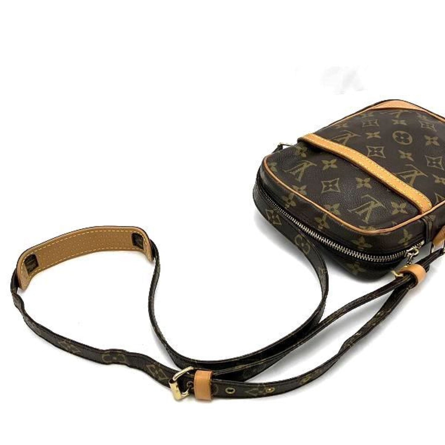 Canvas Shoulder Bag with Slight Rubbed Corners and Slight Scratches