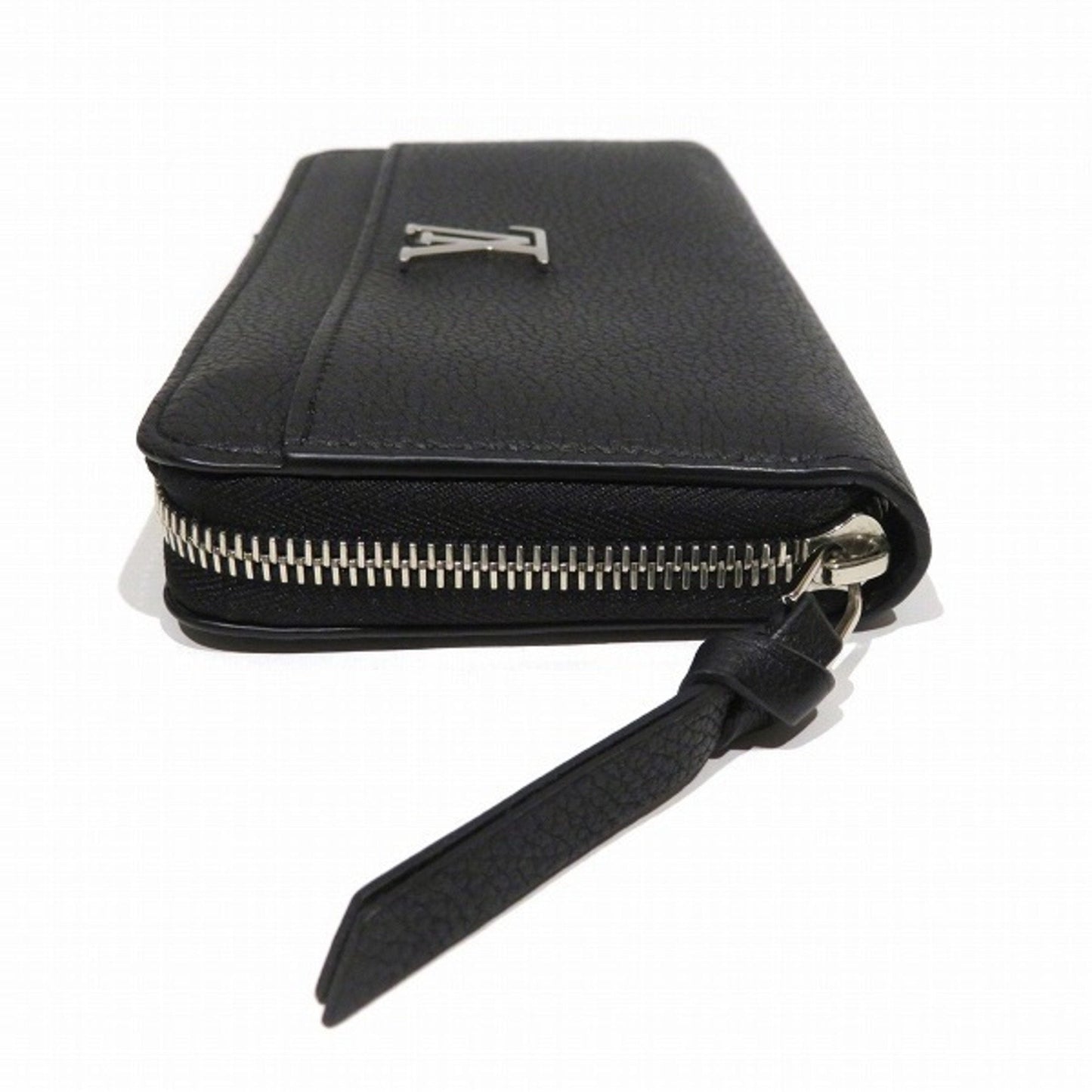 Lockme Leather Wallet with Sleek Design and Slightly Worn Look